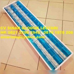 Lampu RM 2x18 watt LED Transparan
